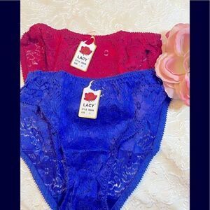 🥀Women’s lacy pack of 2 Assorted colors pa…